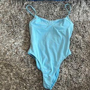 Blue one-piece bathing suit from Pacsun